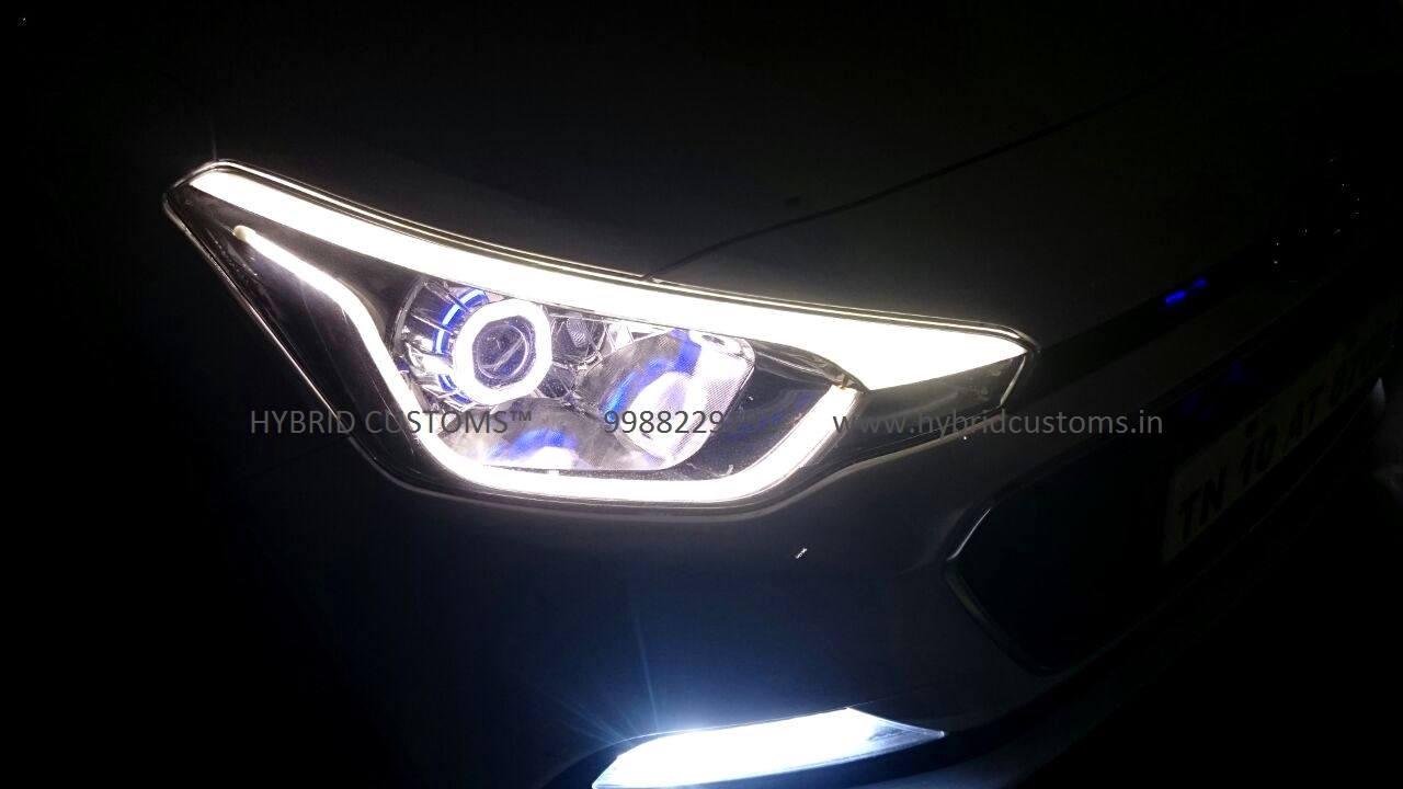 Sweeten Hukommelse twinkle Hyundai I20 Elite Projector Headlights Dual DRL Custom Lights