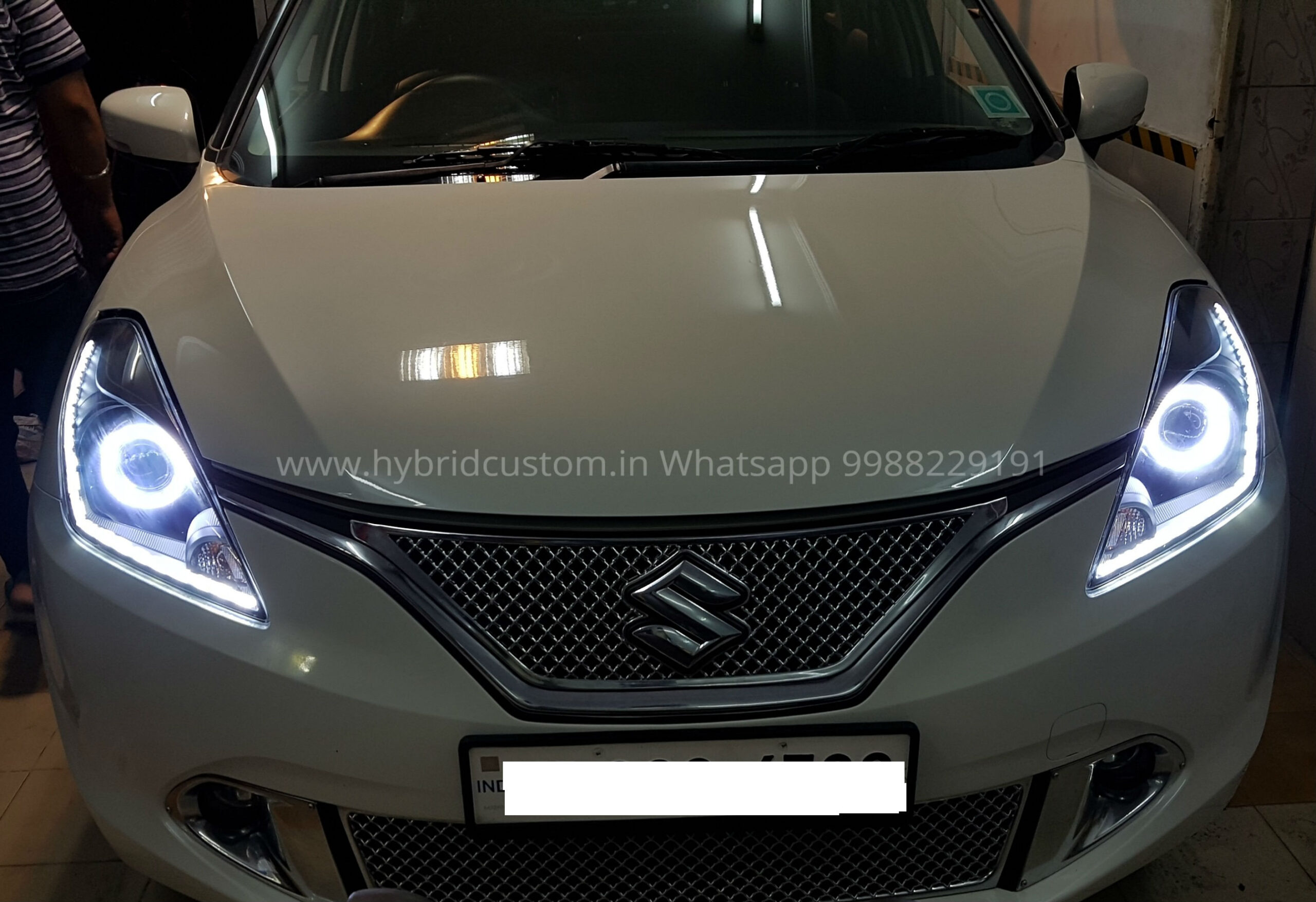Maruti Baleno Custom Projector Hybrid Headlights(Style-1) - Image 2