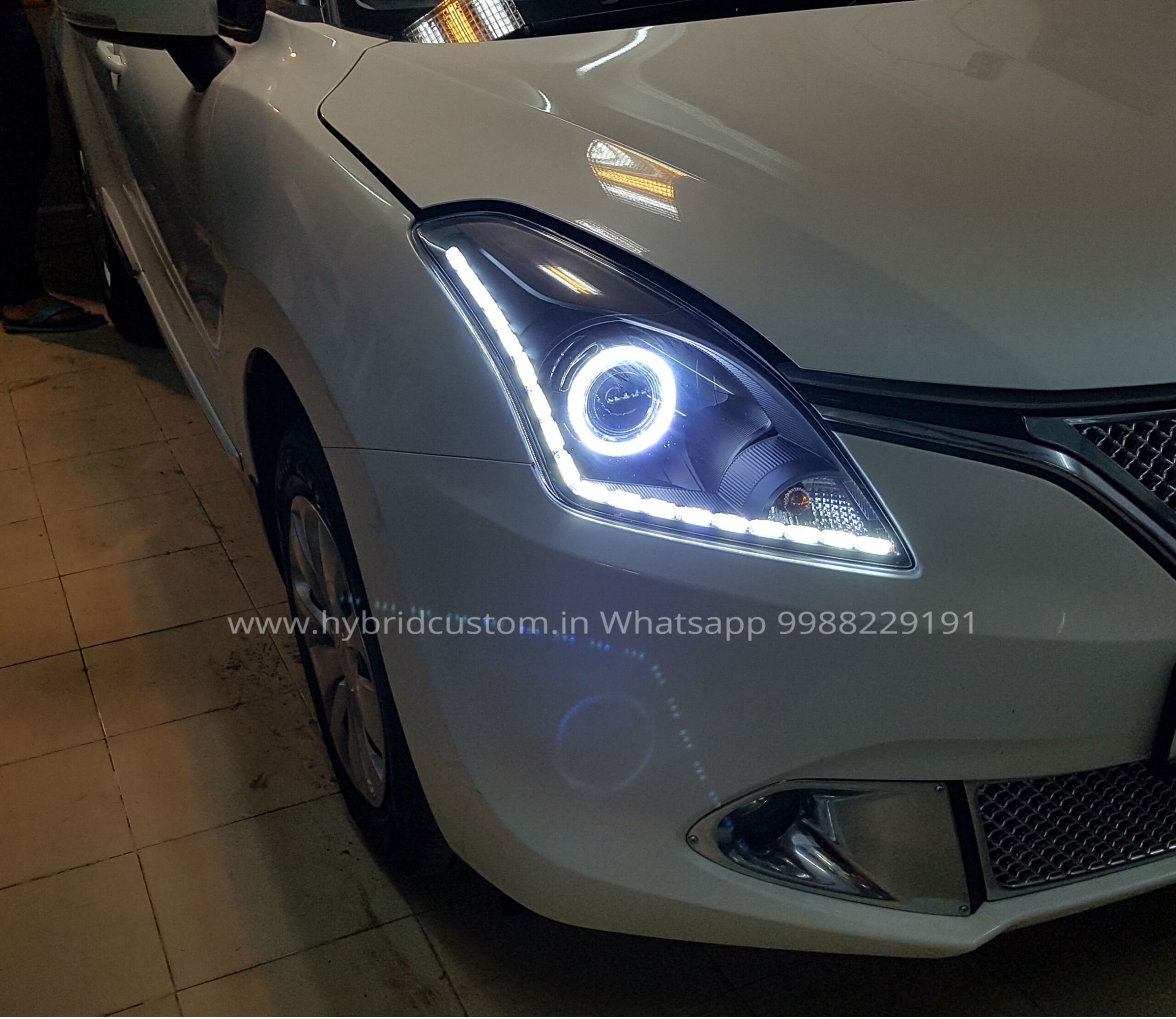 Maruti Baleno Custom Projector Hybrid Headlights(Style-1) - Image 3