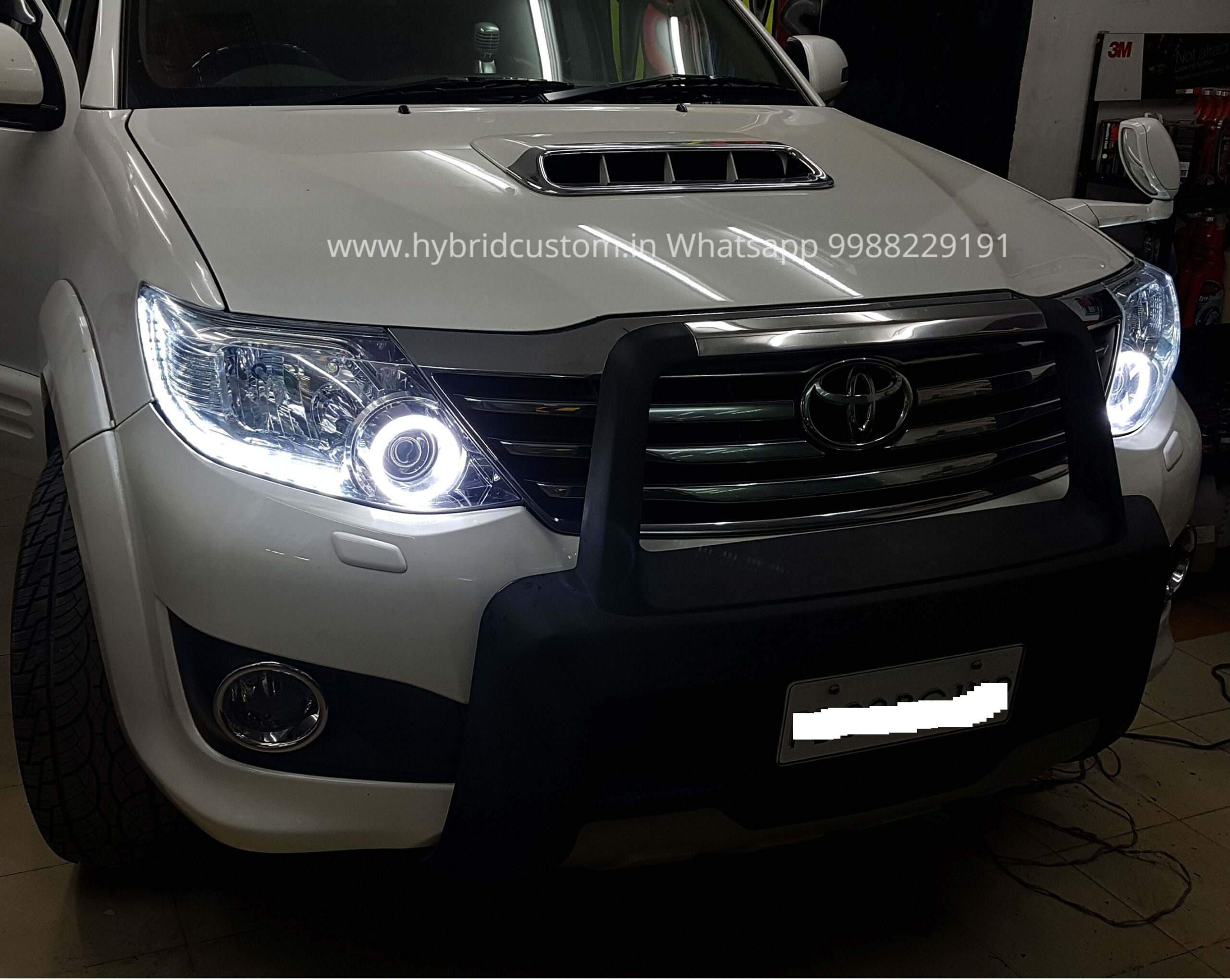 Toyota Fortuner upgrade with Matrix DRL + Halos Headlamps - Image 3
