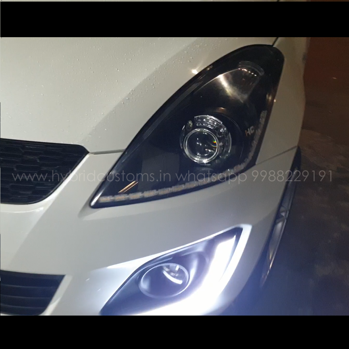 SWIFT Custom Headlights with Panamera projector + Matrix DRL - Image 5